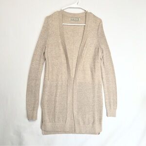 Abercrombie and Fitch long open front cardigan lightweight summer knit women XS